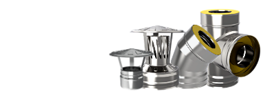 Элементы дымохода и крепеж