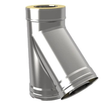 (GS) Тройник-термо 135*, 150х200, AISI 430/430, 0,8мм/0,5мм, (К), h=463мм, шт