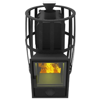 Печь-Камин Воевода 20 Д-1 сетчатый кожух Закрытая каменка, шт