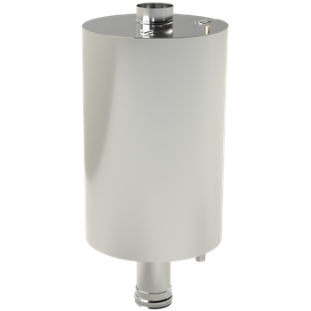 Бак на трубе «Цилиндрический» — 100 л ,Ф115 (AISI 304)