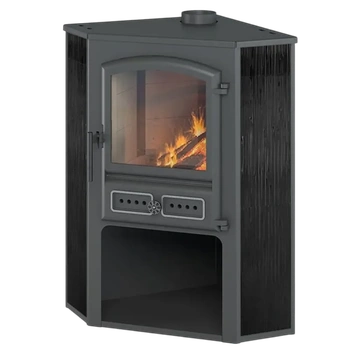 Камин ЭТНА (БКД) угловой "Антрацит" Ø 115мм, шт