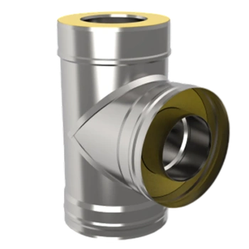 Сэндвич-тройник 90*, ф 200х280, AISI 439/439, 0,5мм/0,5мм, (К), h=460мм, шт