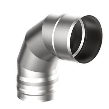 Отвод 90*, ф 130, AISI 439/1,0мм, тип-2