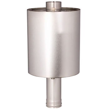 Бак на трубе 40л цилиндрический, ф115/1мм (0,8м), AISI 304