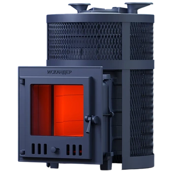 Печь банная Искандер ЗК 25 (М) PRO Ураган круглая сетка, шт