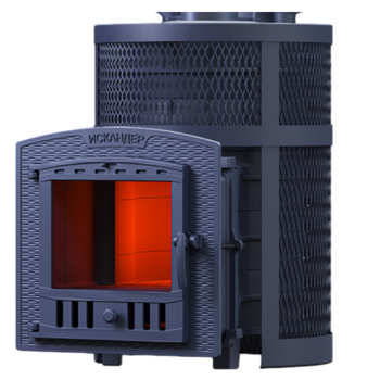 Печь банная Искандер ЗК 16 (П2) Ураган круглая сетка