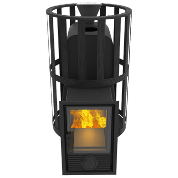 Печь-Камин Воевода 15 Д-2 сетчатый кожух Закрытая каменка, шт