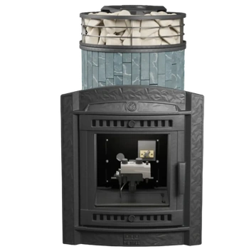 Печь банная «Атмосфера L» Талькохлорит ламель+сетка с газовой горелкой