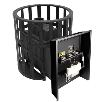 Печь банная Воевода 20 ГАЗ сетчатый кожух