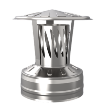(GS) Оголовок-искрогаситель 150х250, AISI 430/430, 0,5мм/0,5мм, (К), тип-2, шт