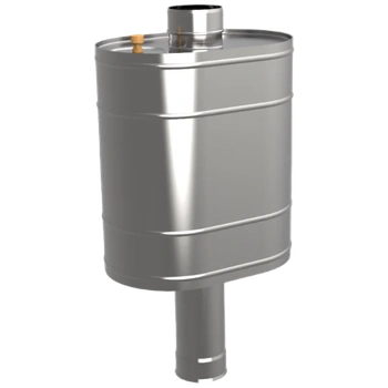 Бак на трубе под каменку, 50л, ф 115, AISI 439/0,8мм, (штуцер 3/4"), шт
