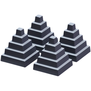 Комплект чугунных пирамид Гефест 4шт