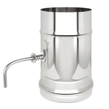 Шибер 0,2 м, ф 130, AISI 439/1,0мм , шт